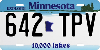 MN license plate 642TPV