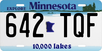 MN license plate 642TQF