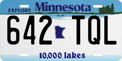 MN license plate 642TQL