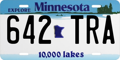 MN license plate 642TRA