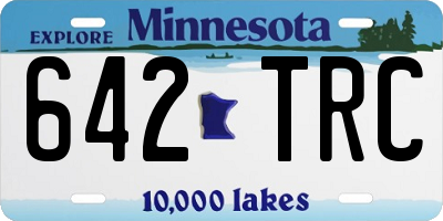 MN license plate 642TRC