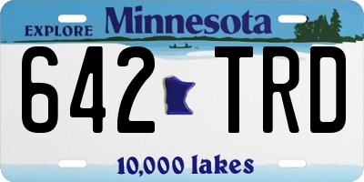 MN license plate 642TRD