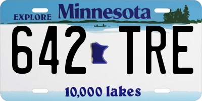 MN license plate 642TRE