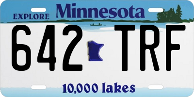 MN license plate 642TRF