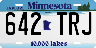 MN license plate 642TRJ