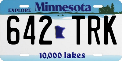 MN license plate 642TRK