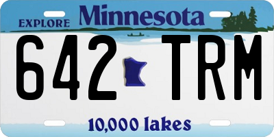 MN license plate 642TRM