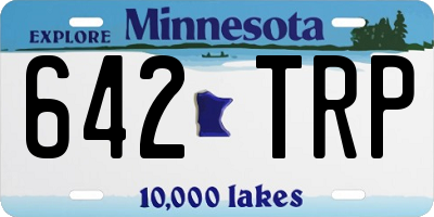 MN license plate 642TRP