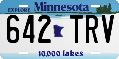 MN license plate 642TRV