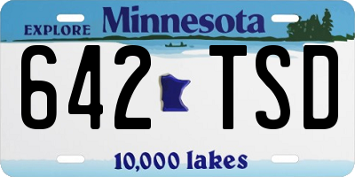 MN license plate 642TSD