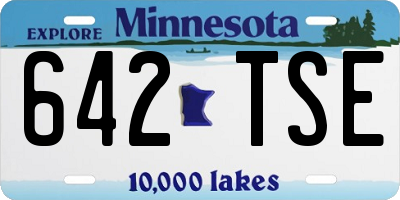 MN license plate 642TSE
