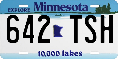 MN license plate 642TSH