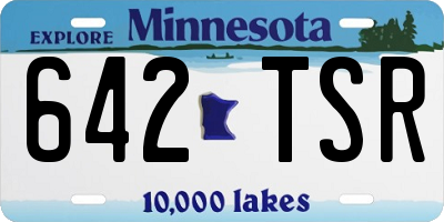 MN license plate 642TSR