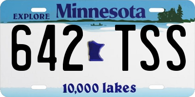 MN license plate 642TSS