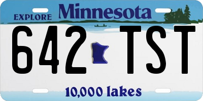 MN license plate 642TST