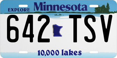 MN license plate 642TSV