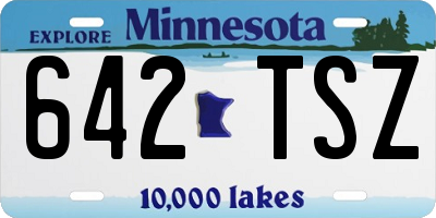 MN license plate 642TSZ