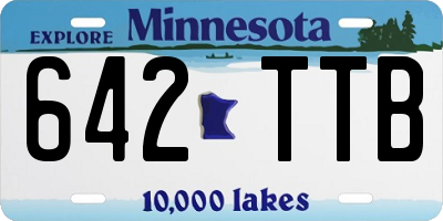 MN license plate 642TTB