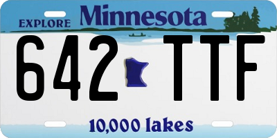 MN license plate 642TTF