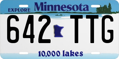 MN license plate 642TTG