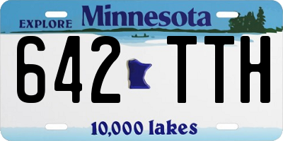 MN license plate 642TTH