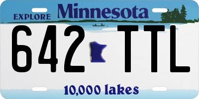 MN license plate 642TTL