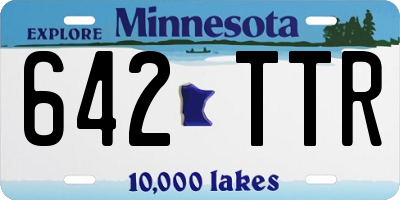 MN license plate 642TTR