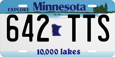 MN license plate 642TTS
