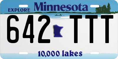 MN license plate 642TTT