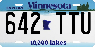 MN license plate 642TTU