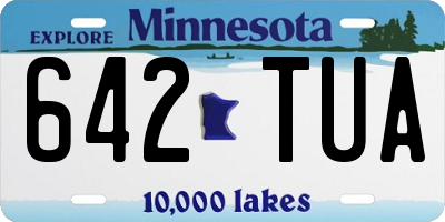 MN license plate 642TUA