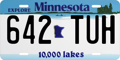 MN license plate 642TUH