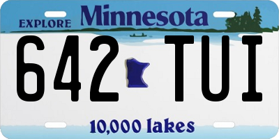 MN license plate 642TUI