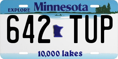 MN license plate 642TUP