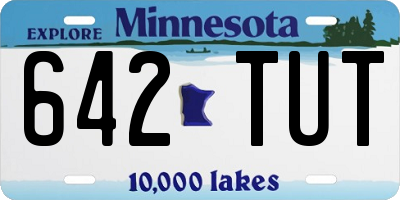 MN license plate 642TUT