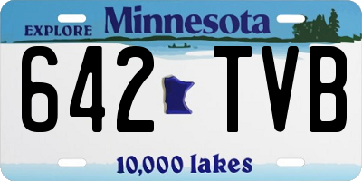 MN license plate 642TVB