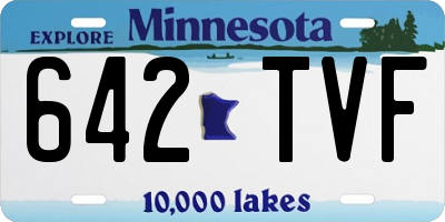 MN license plate 642TVF
