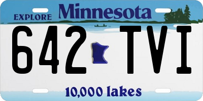 MN license plate 642TVI
