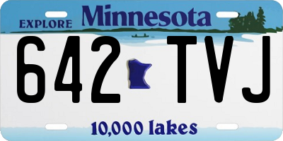 MN license plate 642TVJ
