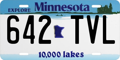 MN license plate 642TVL