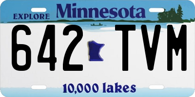 MN license plate 642TVM