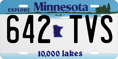 MN license plate 642TVS