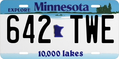 MN license plate 642TWE