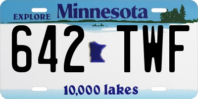 MN license plate 642TWF