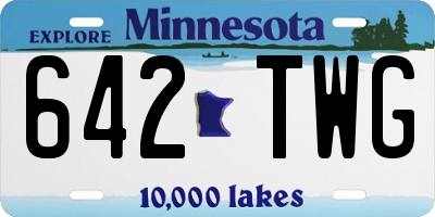MN license plate 642TWG