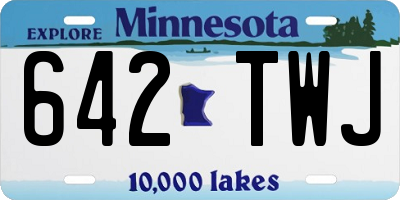 MN license plate 642TWJ