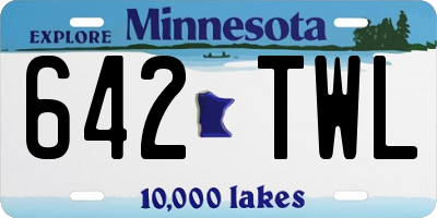 MN license plate 642TWL