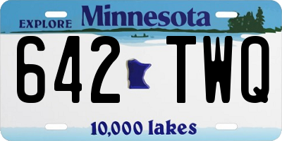 MN license plate 642TWQ