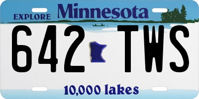 MN license plate 642TWS