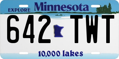 MN license plate 642TWT
